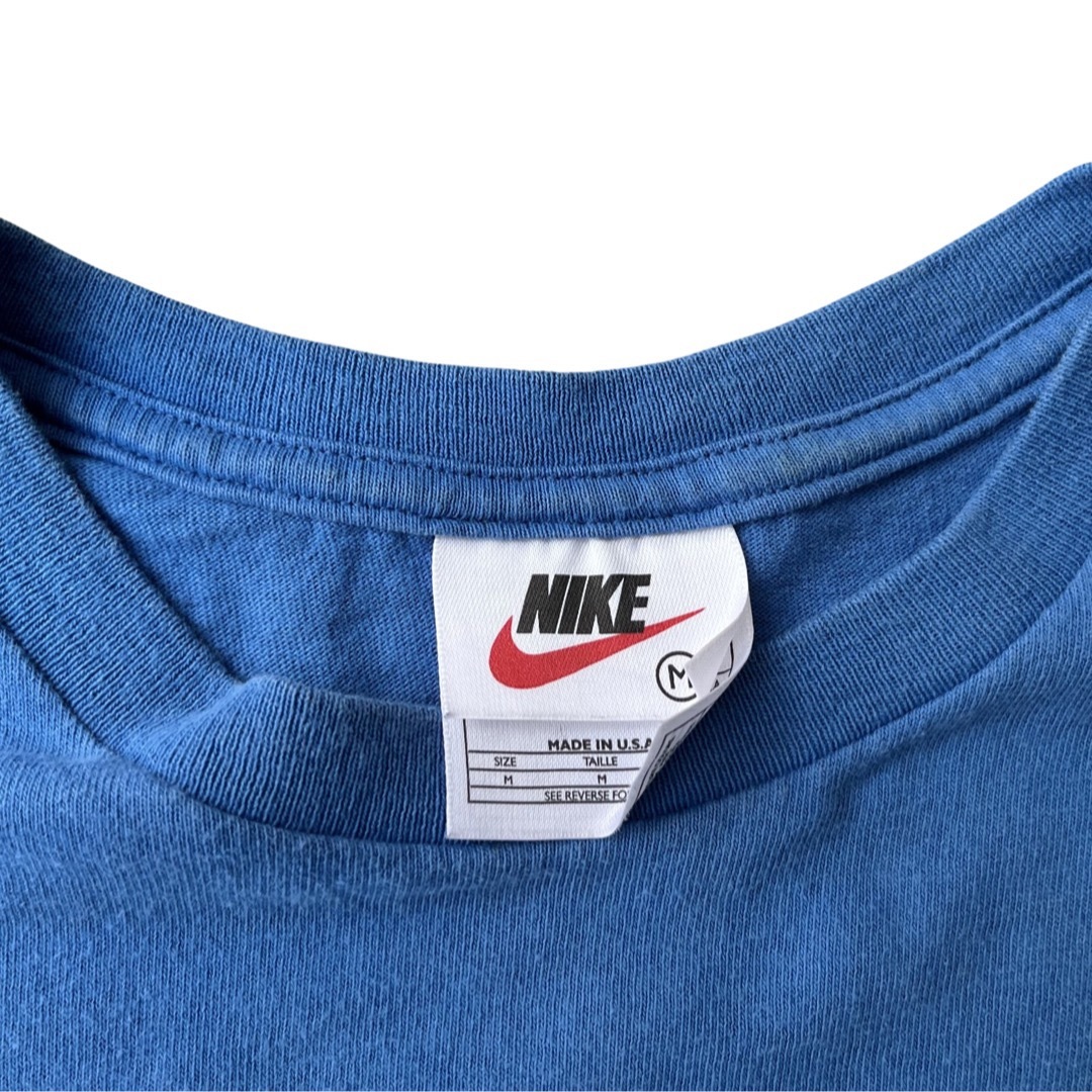 NIKE(ナイキ)の【ヴィンテージ】90s〜 NIKE スウォッシュロゴ プリントTシャツ USA製 レディースのトップス(Tシャツ(半袖/袖なし))の商品写真