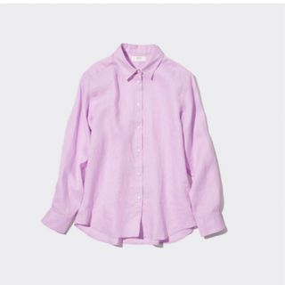 ユニクロ(UNIQLO)のUNIQLO プレミアムリネンシャツ Lサイズ(シャツ/ブラウス(長袖/七分))