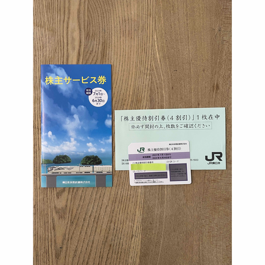 jr東日本　株主優待割引券(7枚)+株主サービス券冊子(1)