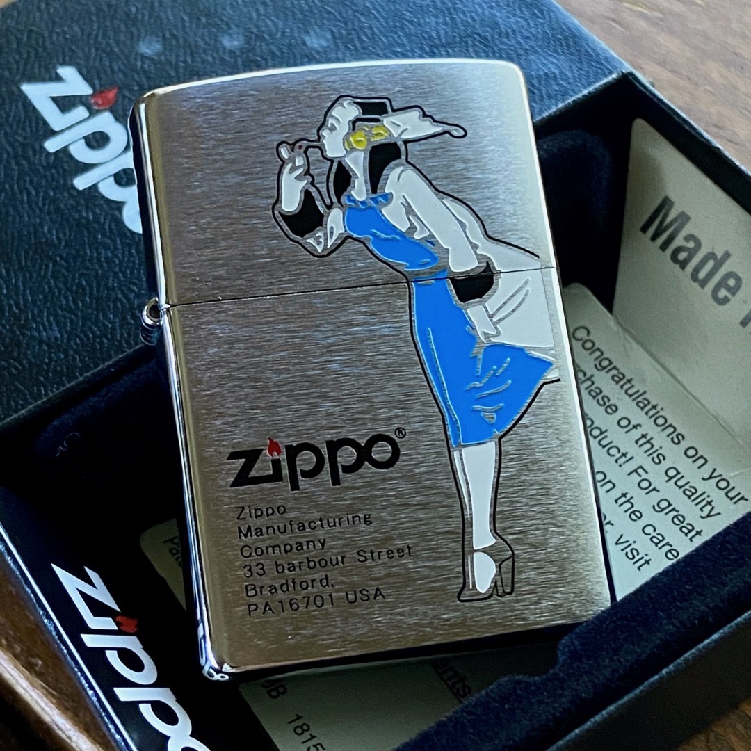 新品 Zippo ウィンディ ガール ブルー 200 ジッポー