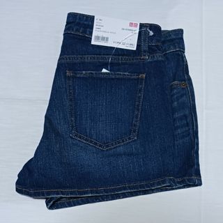 ユニクロ(UNIQLO)の新品 未使用 ショートパンツ デニム マイクロ ブルー(ショートパンツ)