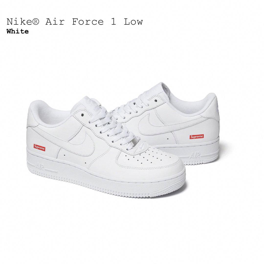靴/シューズ【25.5cm】Supreme®/Nike® Air Force 1 Low