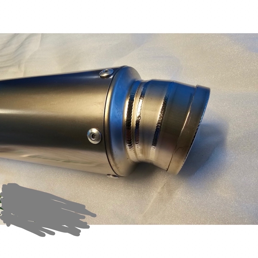 チタンサイレンサー汎用 全長470 外径84 差込60.5 チタンサイレンサー汎用 全長470 外径84 差込60.5