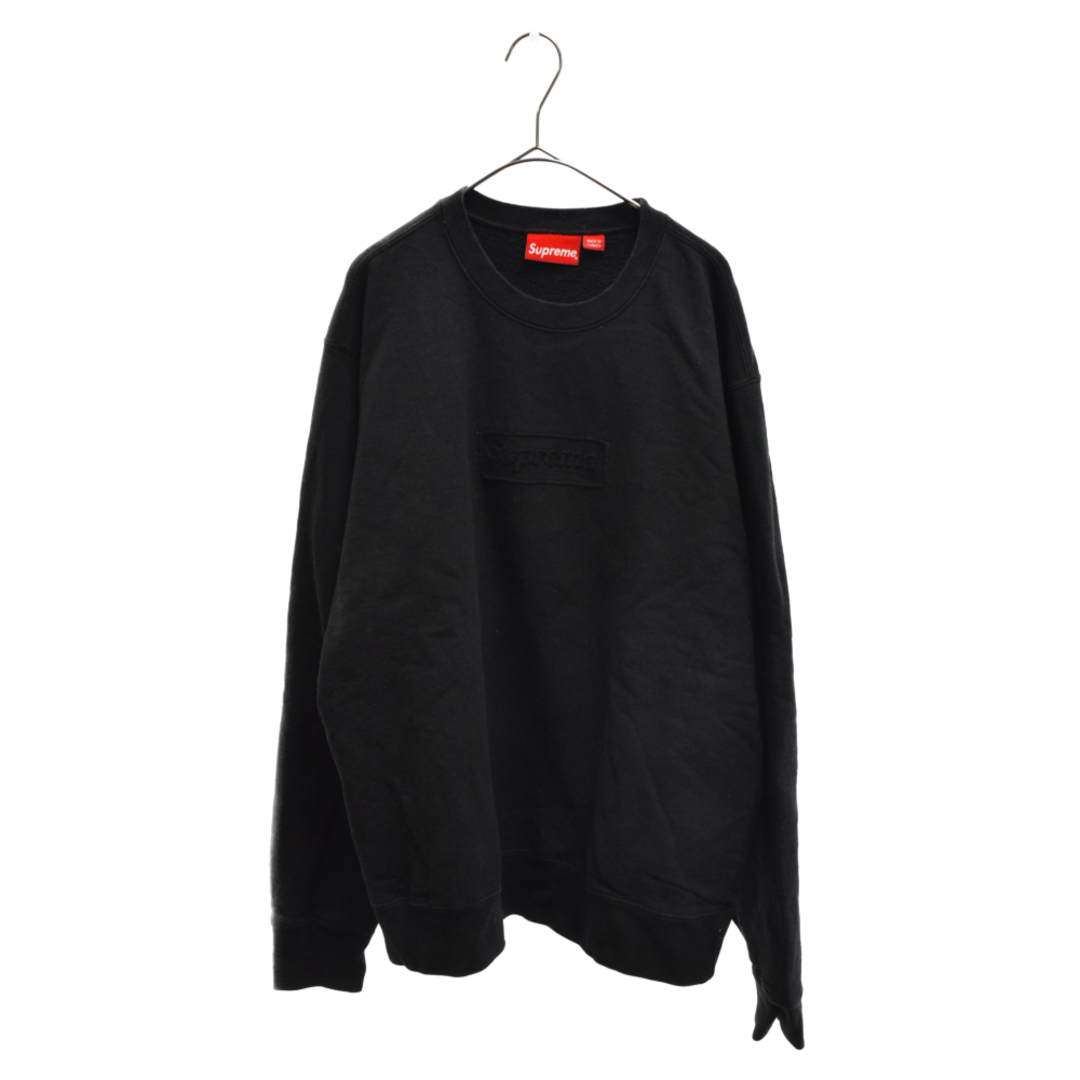 SUPREME シュプリーム 20SS Cutout Logo Crewneck カットアウトロゴクルーネックスウェットトレーナー ブラック