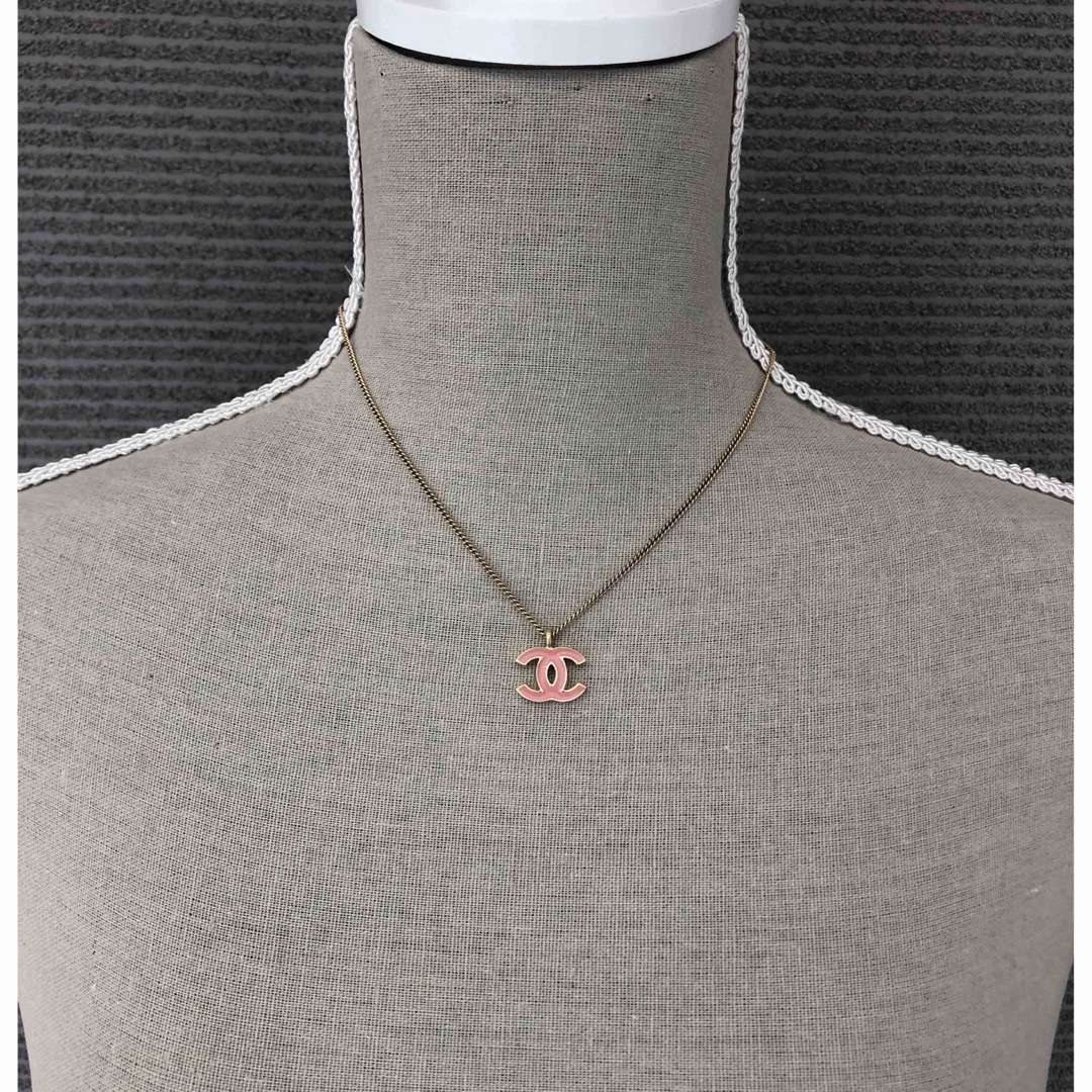 本物美品】CHANEL シャネル ネックレス ピンク 本物美品】CHANEL シャネル ネックレス ピンク