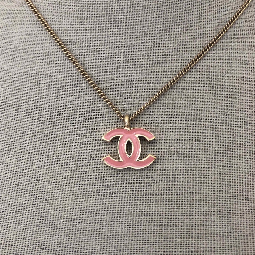 【本物美品】CHANEL シャネル ネックレス　ピンク