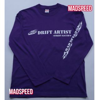 ユナイテッドアスレ(UnitedAthle)の【MADSPEED】趣味Tシャツ ドリフト DRIFT スープラ シルビア 紫(車外アクセサリ)