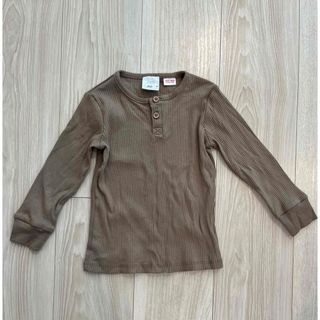 ザラキッズ(ZARA KIDS)のZARA Baby★長袖 リブ ロンT カットソー 92cm ヘンリーネック(Tシャツ/カットソー)