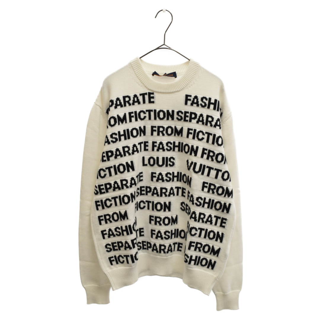 LOUIS VUITTON ルイヴィトン 21AW Letters Sweater RM212M USO HLN06W レターズ セーターニット ホワイト