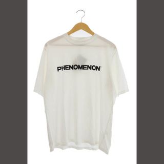 フェノメノン(PHENOMENON)のフェノメノン 21AW オリジナル ロゴ プリント 半袖 Tシャツ L 白(Tシャツ/カットソー(半袖/袖なし))