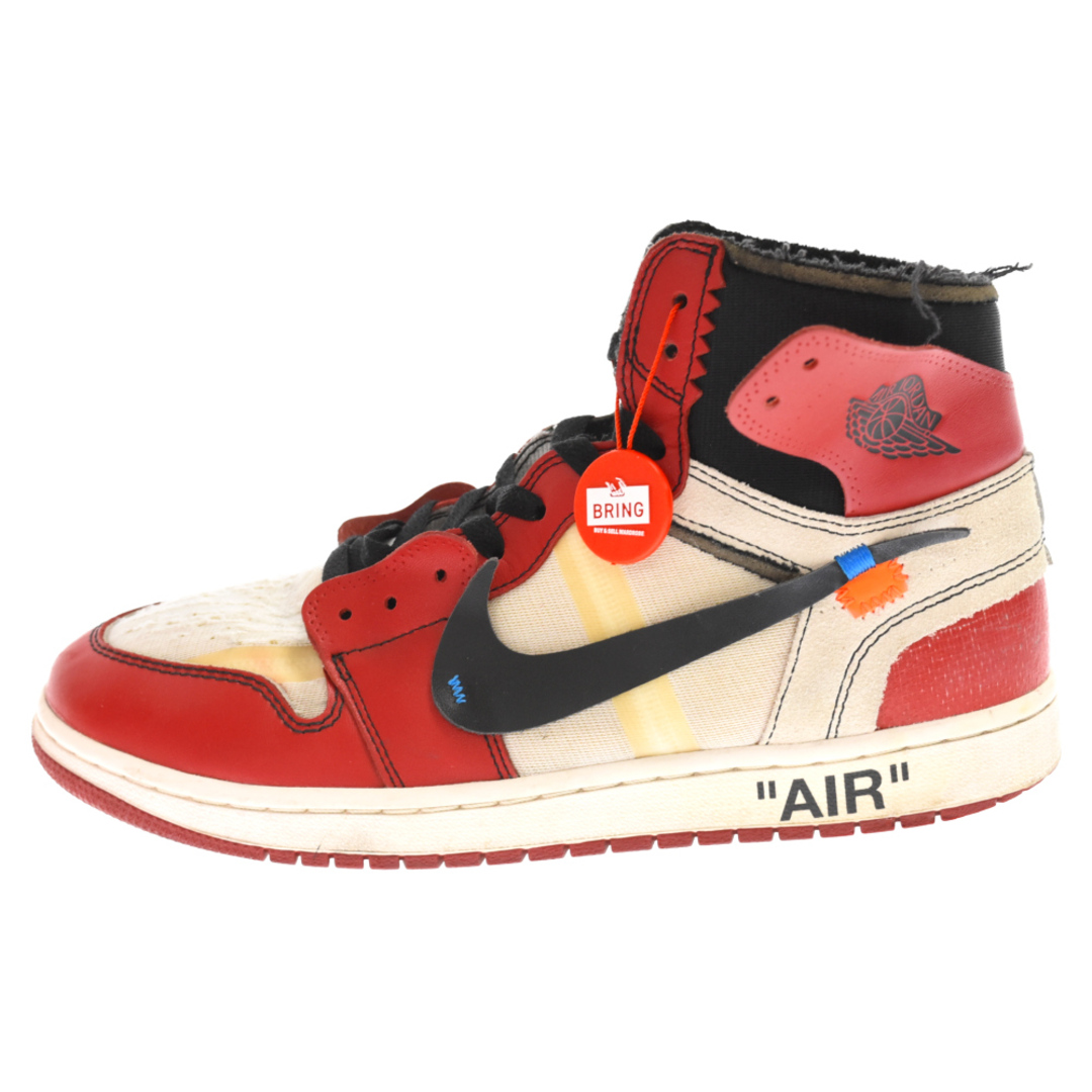 NIKE ナイキ ×OFF-WHITE THE 10: AIR JORDAN 1 CHICAGOオフホワイト ザテン エアジョーダン1 シカゴ ハイカットスニーカー US10.5/28.5cm AA3834-101