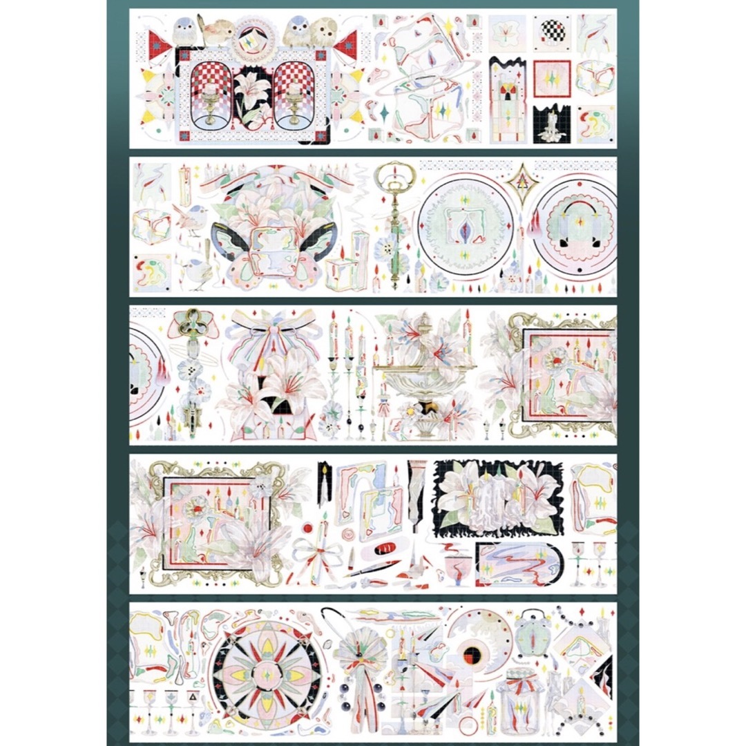 ご予約品】【ご予約品】193.海外マステ 切り売り マスキングテープ