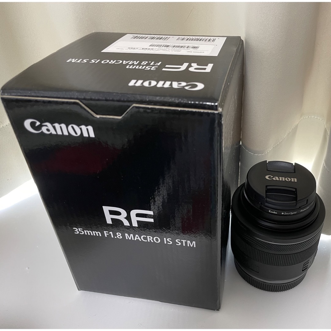 Canon RF35F1.8 マクロ IS STM 美品箱レンズフード付き