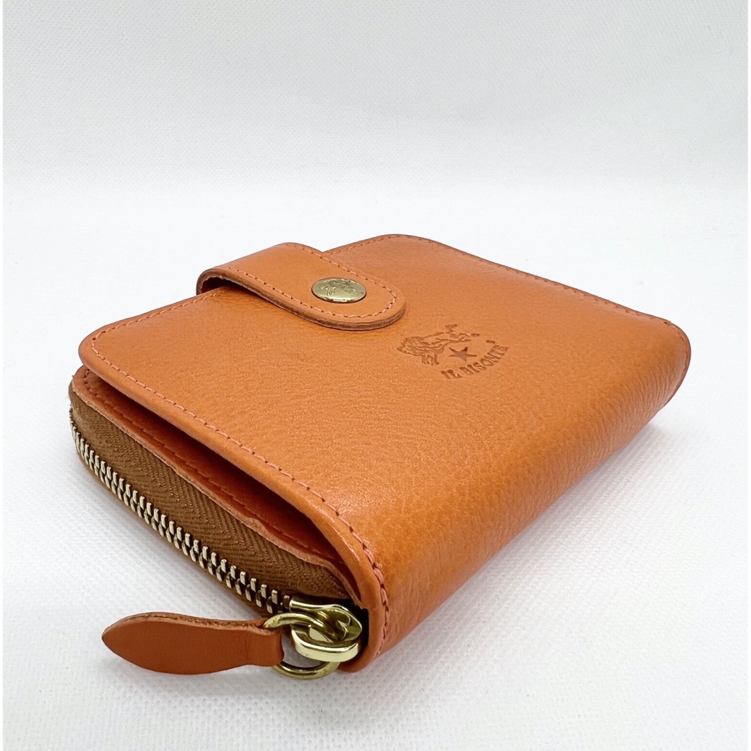 新品未使用】イルビゾンテ コンパクト二つ折り財布 オレンジ（ライト