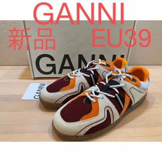 新品 ガニー GANNI スポーティーミックススニーカー ジャーマントレーナー
