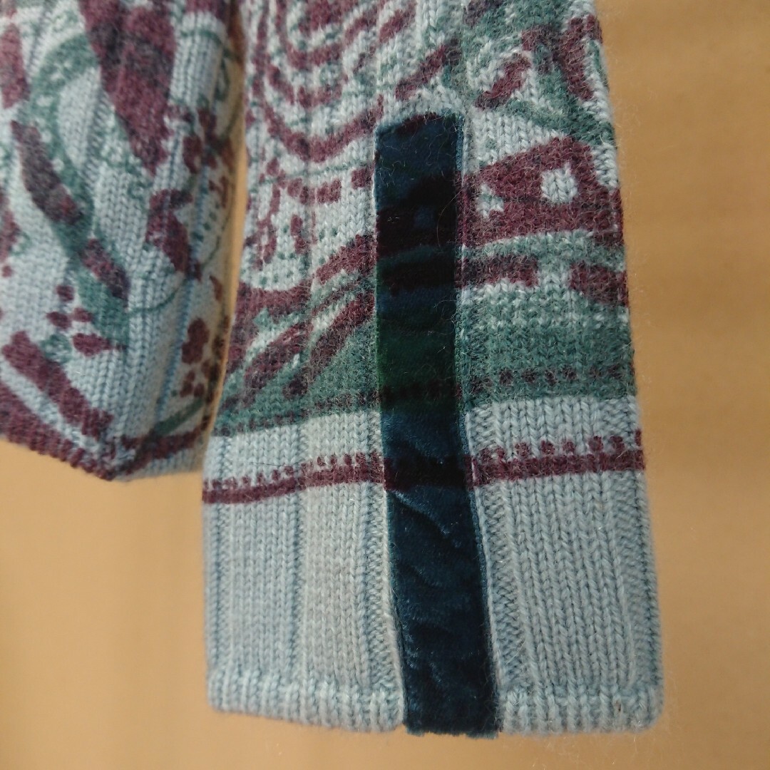 ETRO 総柄タートルネック 長袖ニット M | makprogres.com.mk