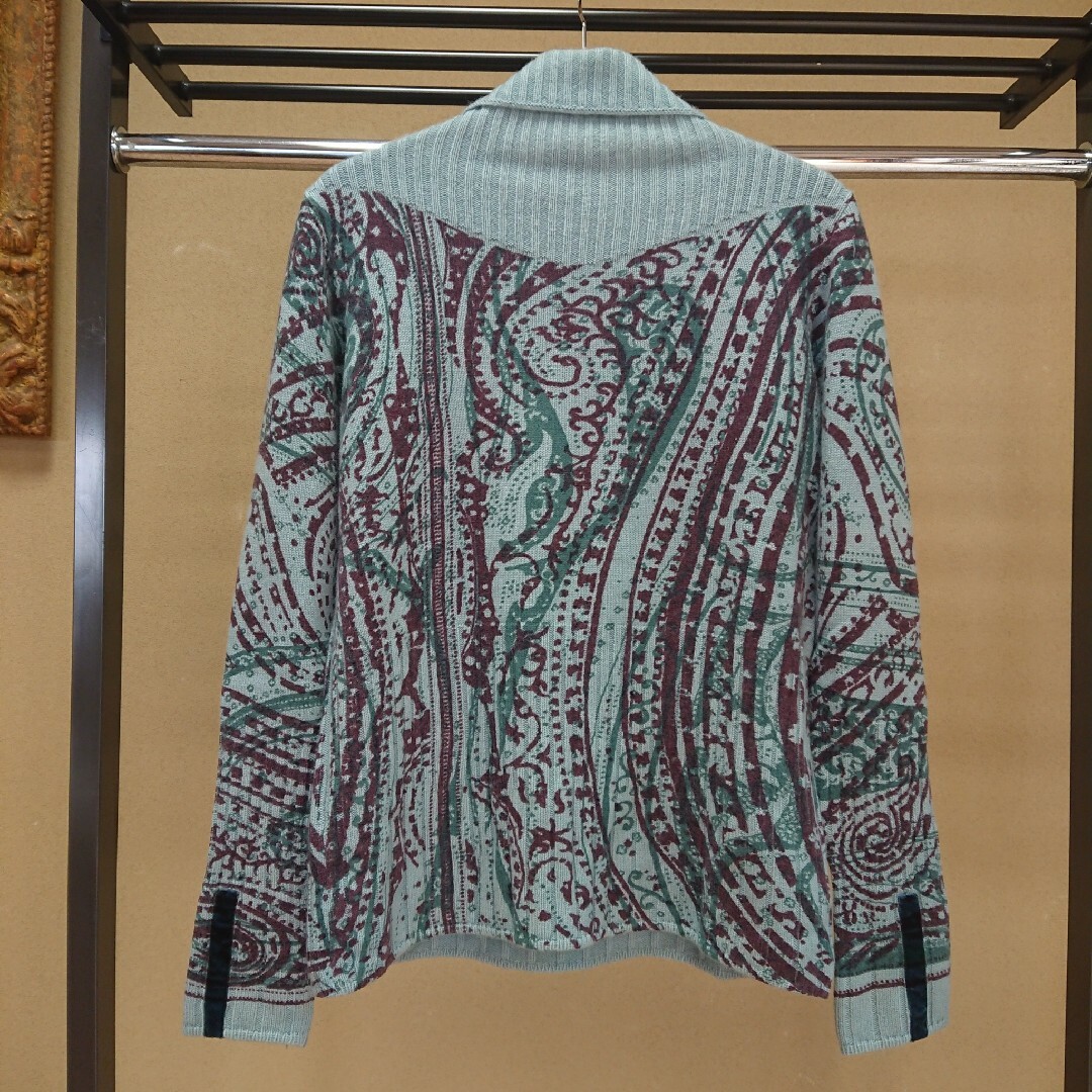 ETRO 総柄タートルネック 長袖ニット M | makprogres.com.mk