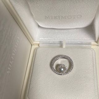 ミキモト(MIKIMOTO)の【超美品】ミキモト8.2mmダイヤ0.49ct K18 ペンダントトップ(ネックレス)