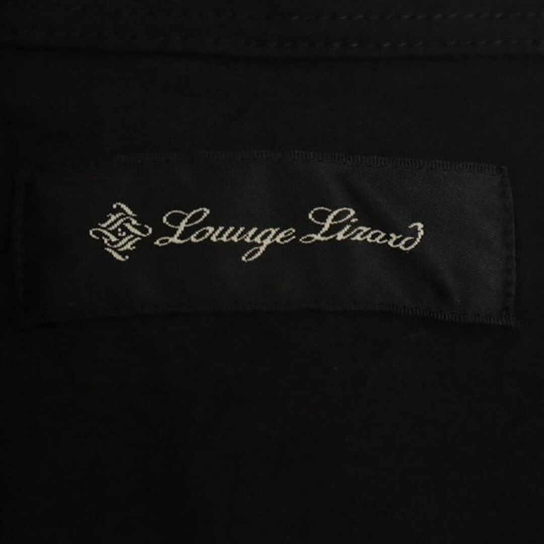 LOUNGE LIZARD(ラウンジリザード)のラウンジリザード 半袖 シャツ 2 ブラック Lounge Lizard レギュラーカラー メンズ 【中古】  【230820】 メール便可 メンズのトップス(シャツ)の商品写真