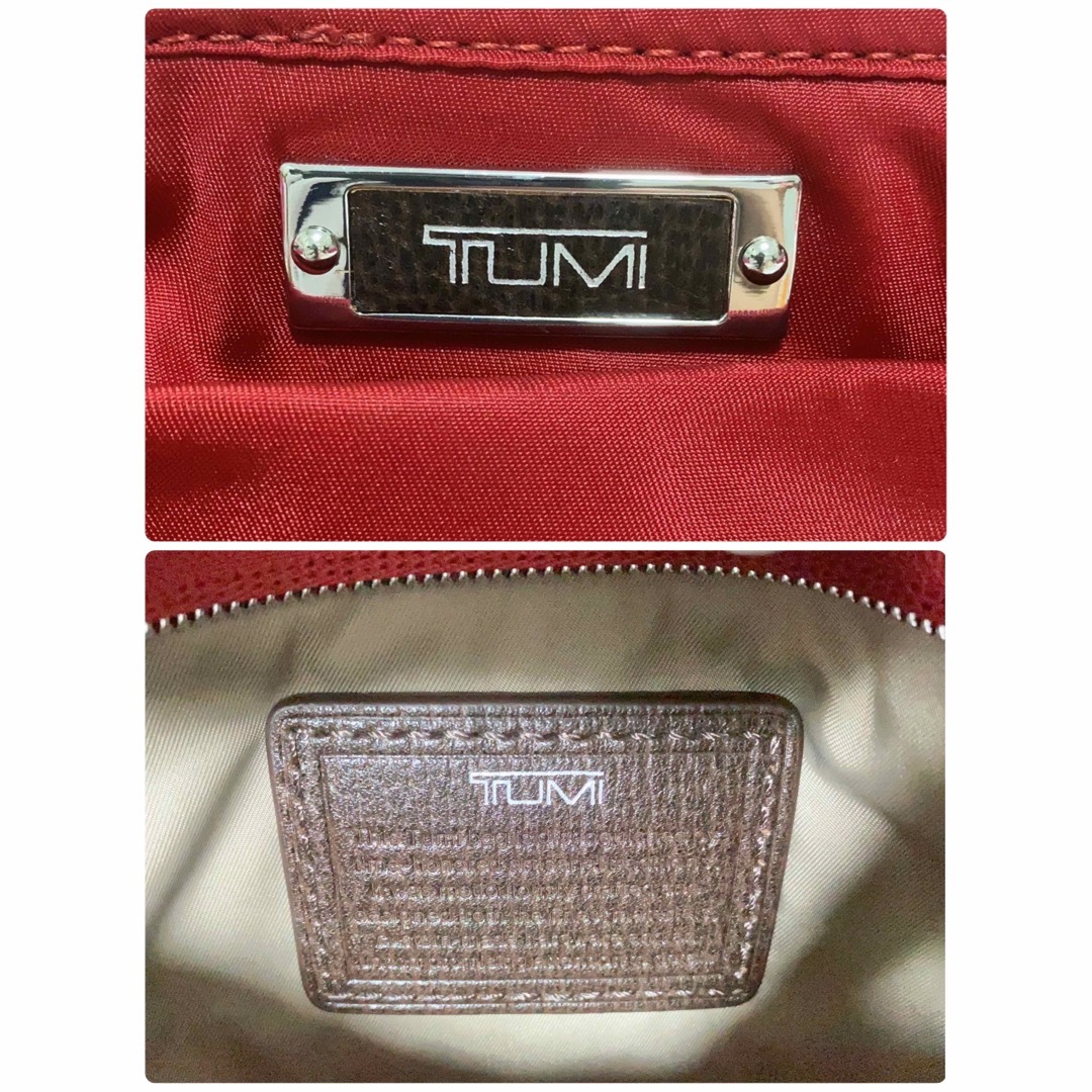 ☆極美品☆TUMI トゥミ 2way ハンドバッグ 鞄 赤系 メンズ レディース 7