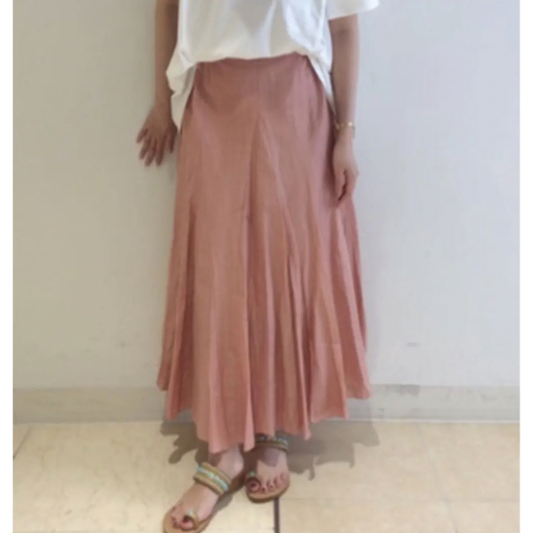 en recre(アンレクレ)のアンレクレ♡スモーキーピンクロングスカート レリアン レディースのスカート(ロングスカート)の商品写真