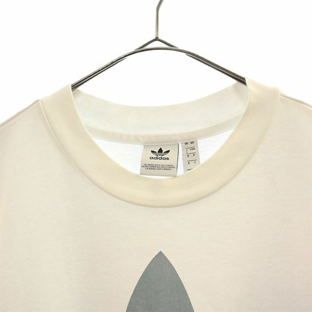 adidas(アディダス)のアディダス トレフォイルロゴ プリント 半袖 Tシャツ S ホワイト adidas レディース 【中古】  【230820】 メール便可 レディースのトップス(Tシャツ(半袖/袖なし))の商品写真