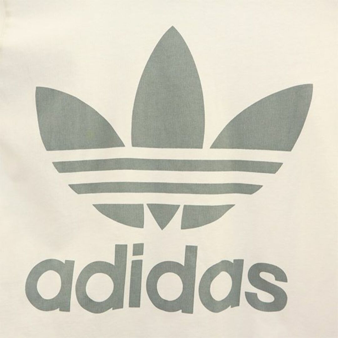 adidas(アディダス)のアディダス トレフォイルロゴ プリント 半袖 Tシャツ S ホワイト adidas レディース 【中古】  【230820】 メール便可 レディースのトップス(Tシャツ(半袖/袖なし))の商品写真