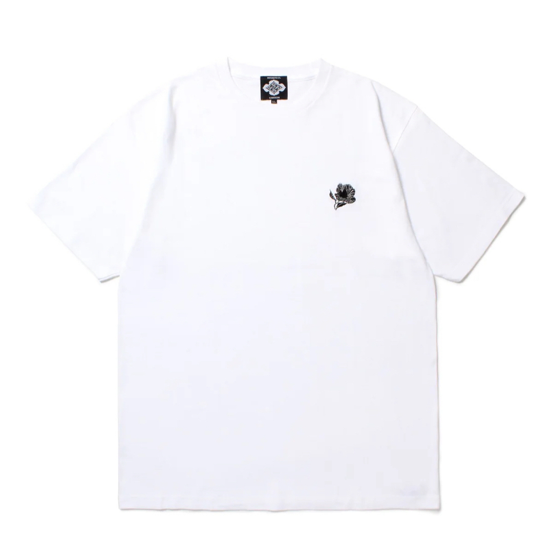 GAKKIN × BUDSPOOL 廻り花 S/S TEE-