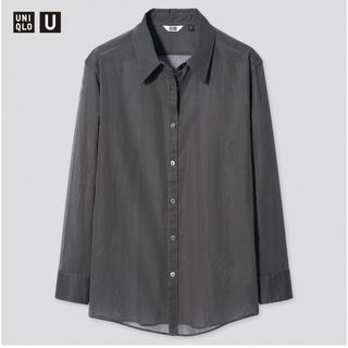 ユニクロ(UNIQLO)のUNIQLO シアーシャツ　(シャツ/ブラウス(長袖/七分))