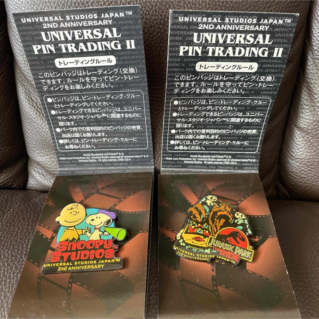 USJ - ユニバーサルスタジオジャパン 2ND ANNIVERSASY ピンバッジ 2種