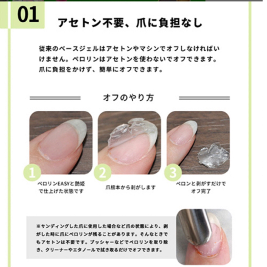 Jelly Nail(ジェリーネイル)のペロリン そんなに落ちるん ジェルネイル リムーバー 洗浄 コスメ/美容のネイル(ネイル用品)の商品写真