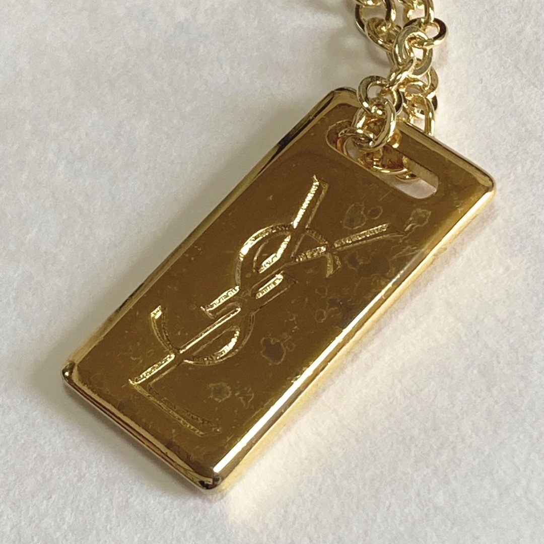 Yves Saint Laurent - 美品レア大きめ イヴサンローラン YSL メタル