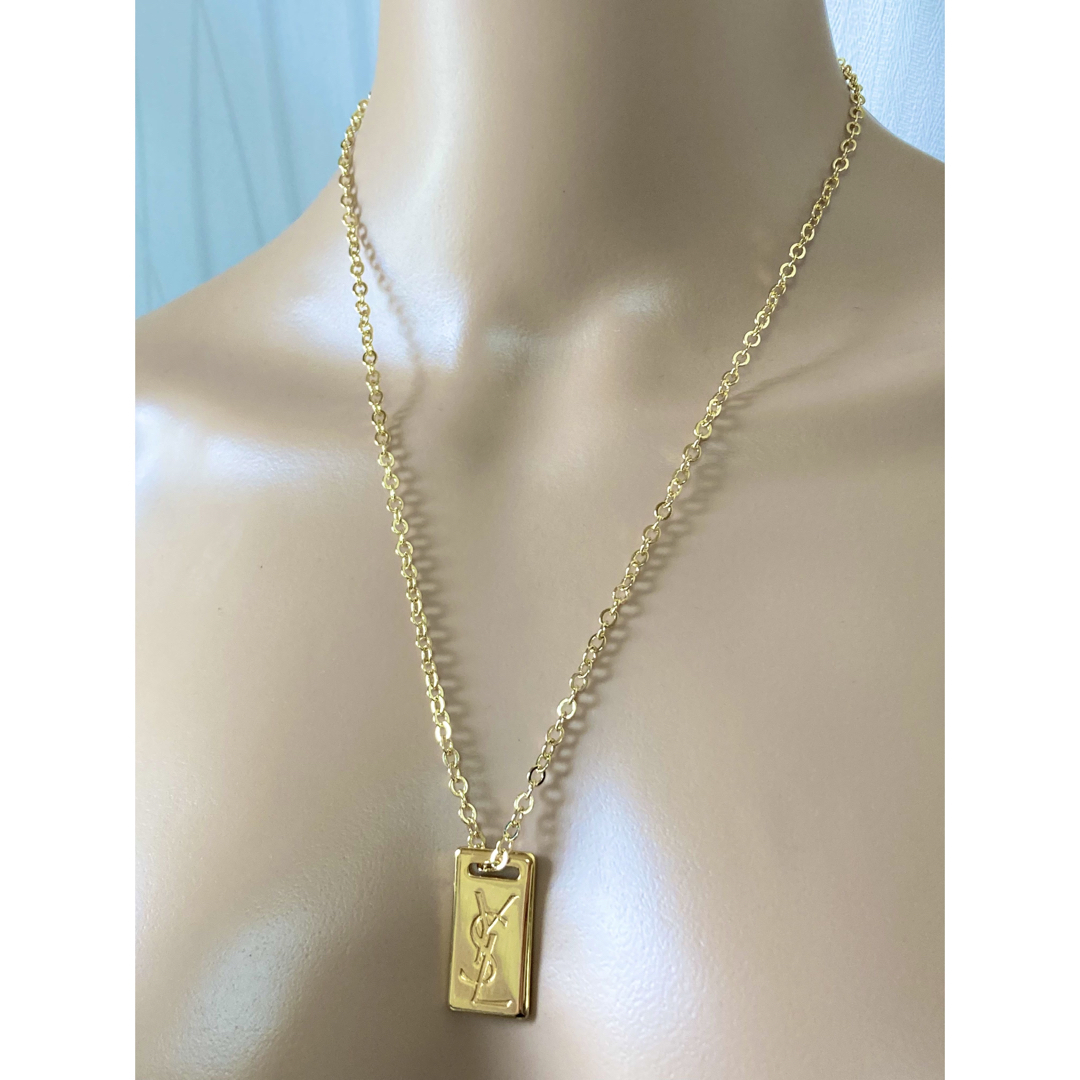 Yves Saint Laurent - 美品レア大きめ イヴサンローラン YSL メタル