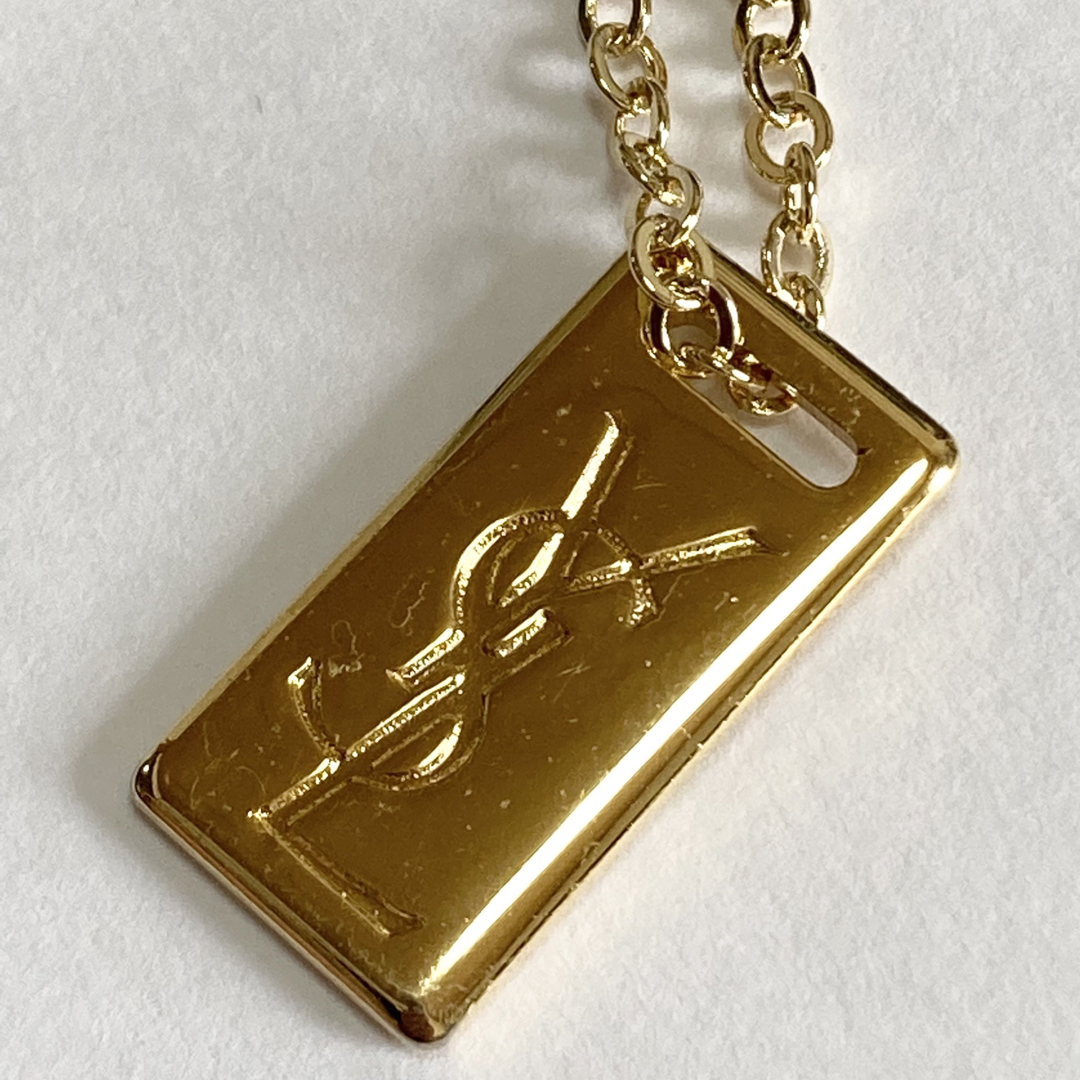 Yves Saint Laurent - 美品レア大きめ イヴサンローラン YSL メタル