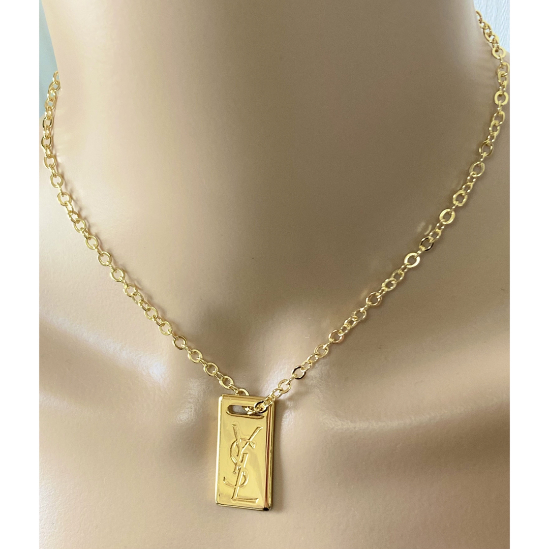 Yves Saint Laurent - 美品レア大きめ イヴサンローラン YSL メタル