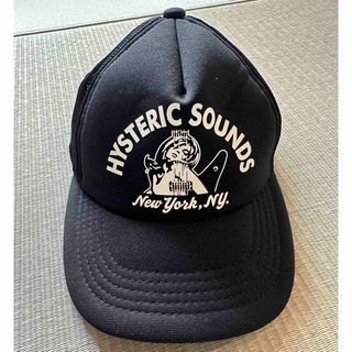 ヒステリックグラマー(HYSTERIC GLAMOUR)のお値引中✩HYSTERIC GLAMOUR ギターガール メッシュキャップ 美品(キャップ)