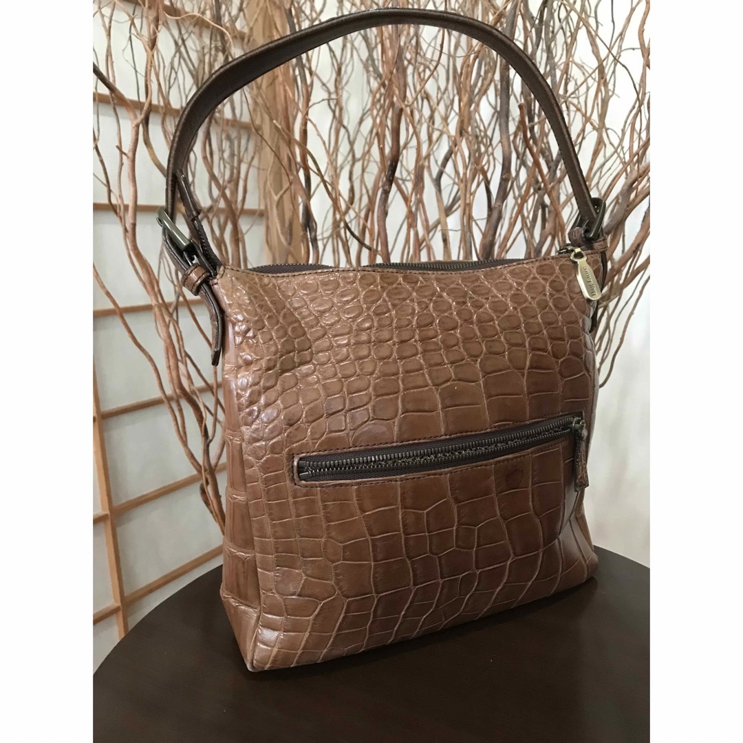 お値打ち価格◇ワニ【綺麗目】JRA公認 Bag Liore クロコダイル ハンド