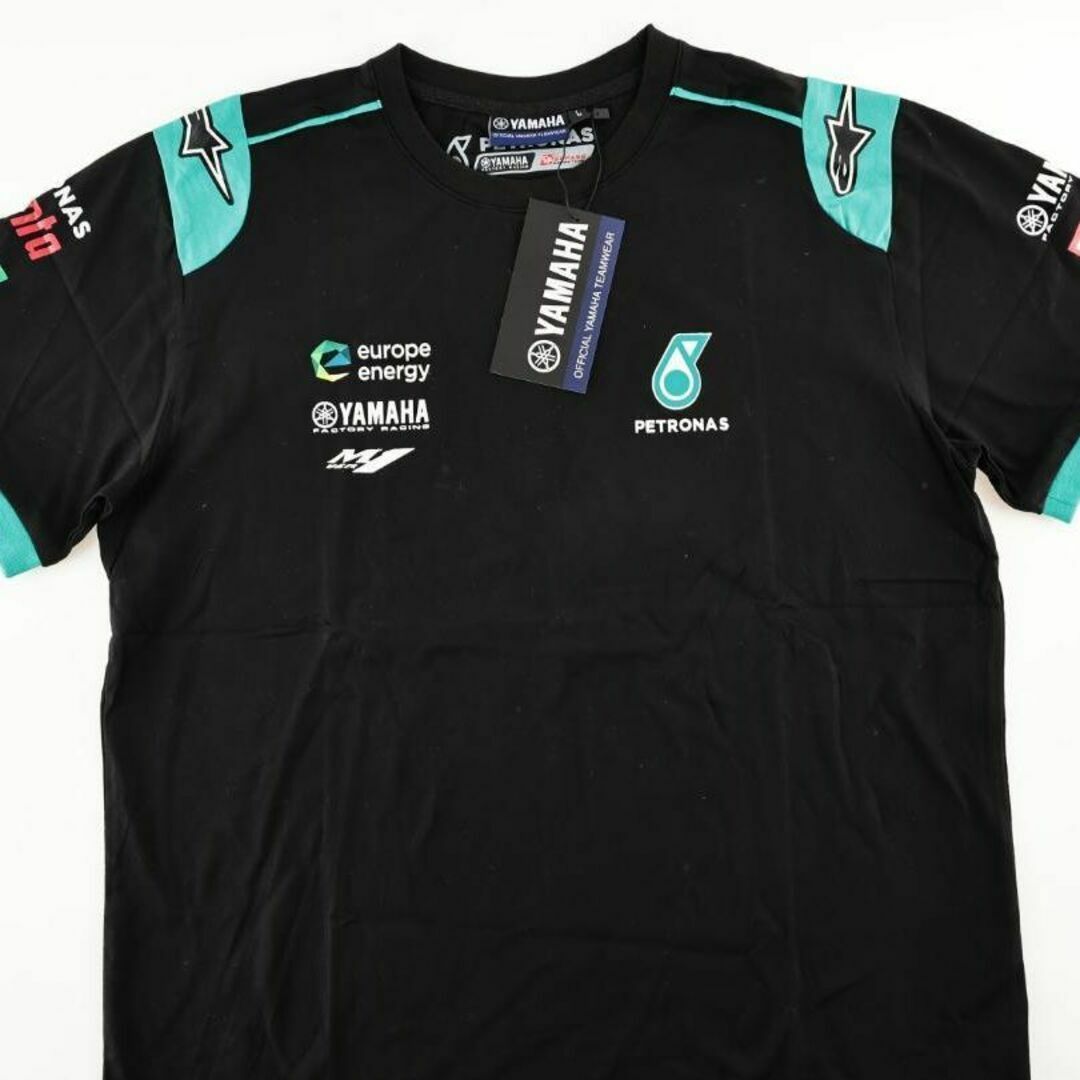 YAMAHA MOTOR POWERED PRODUCTS(ヤマハモーターパワープロダクツ)の【PETRONAS YAMAHA SRT】オフィシャル Tシャツ【M】希少 自動車/バイクのバイク(パーツ)の商品写真