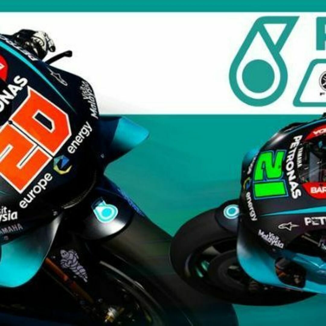 YAMAHA MOTOR POWERED PRODUCTS(ヤマハモーターパワープロダクツ)の【PETRONAS YAMAHA SRT】オフィシャル Tシャツ【M】希少 自動車/バイクのバイク(パーツ)の商品写真