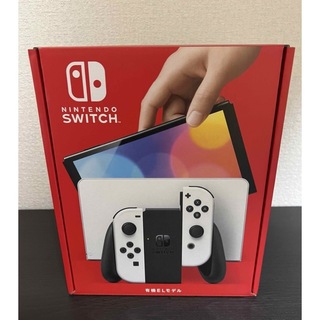 ニンテンドースイッチ(Nintendo Switch)の【新品】nintendo  switch 有機ELモデルjc ホワイト (家庭用ゲーム機本体)