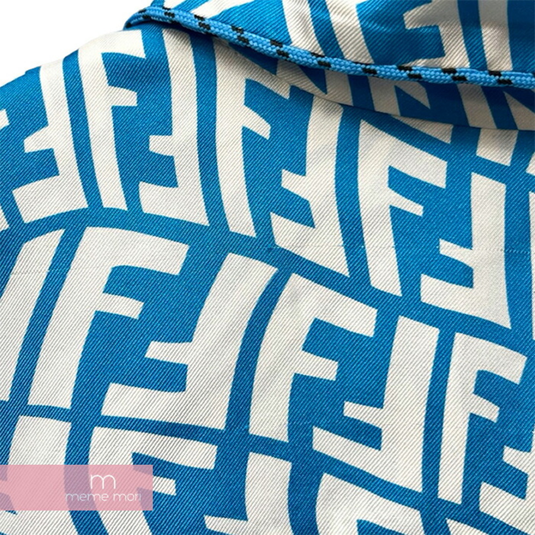 FENDI - FENDI Piping Design All Over FF Logo short Sleeve Silk