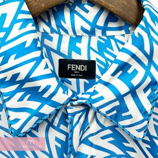 FENDI - FENDI Piping Design All Over FF Logo short Sleeve Silk