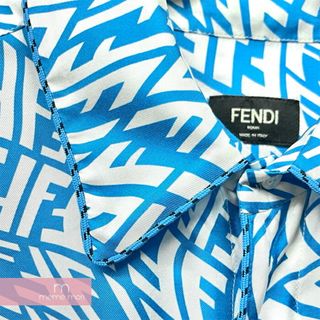 FENDI - FENDI Piping Design All Over FF Logo short Sleeve Silk