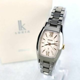 SEIKO - ○箱付極美品 SEIKO ルキア ピンク文字盤 トノー ローマ