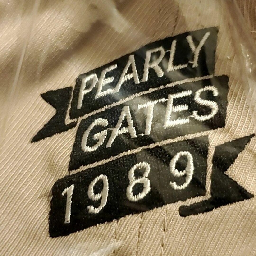 パーリーゲイツ PEARLY GATES  キャップ  ベージュ  58cm