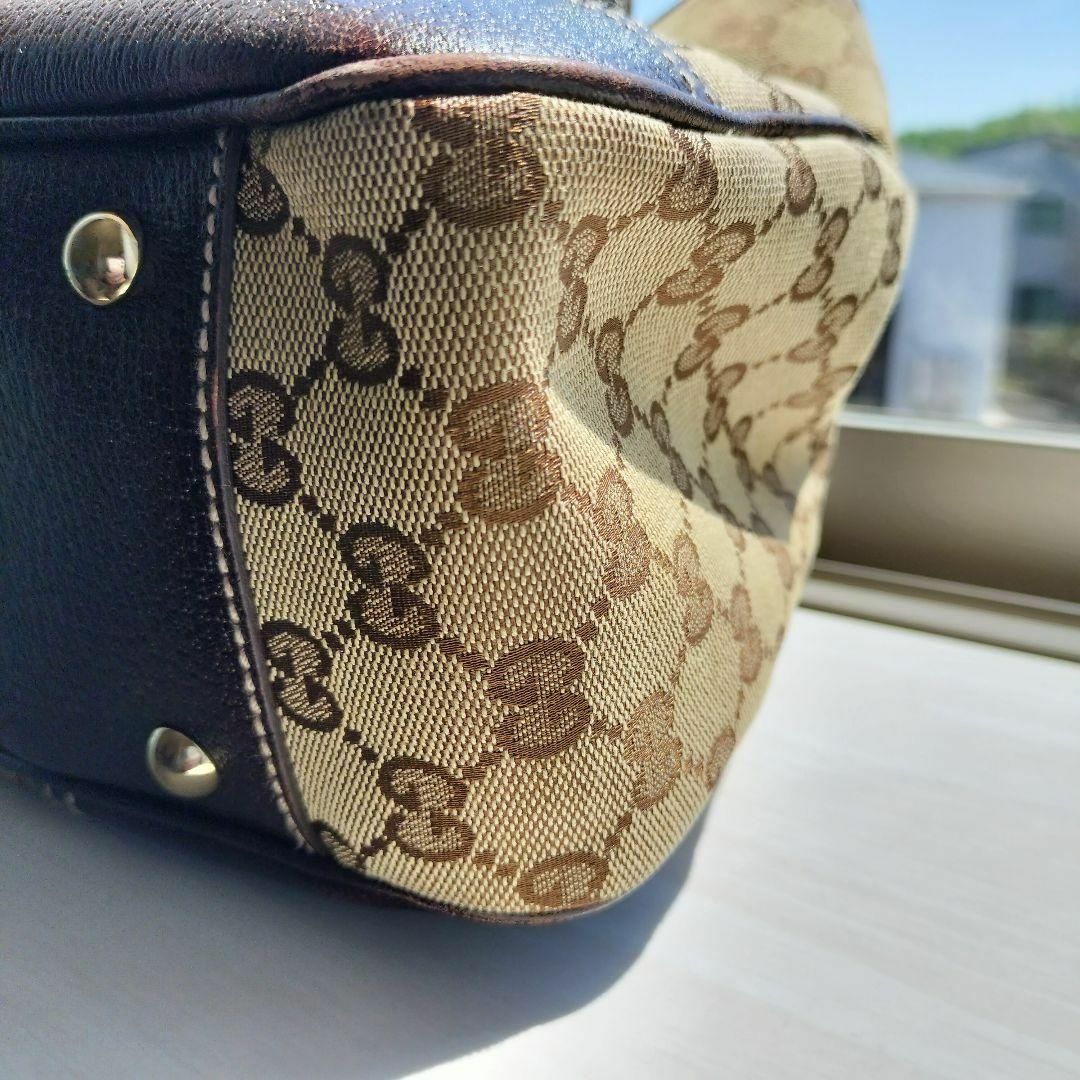 Gucci - 【美品】 GUCCI グッチ トートバック GGキャンバス シェリー