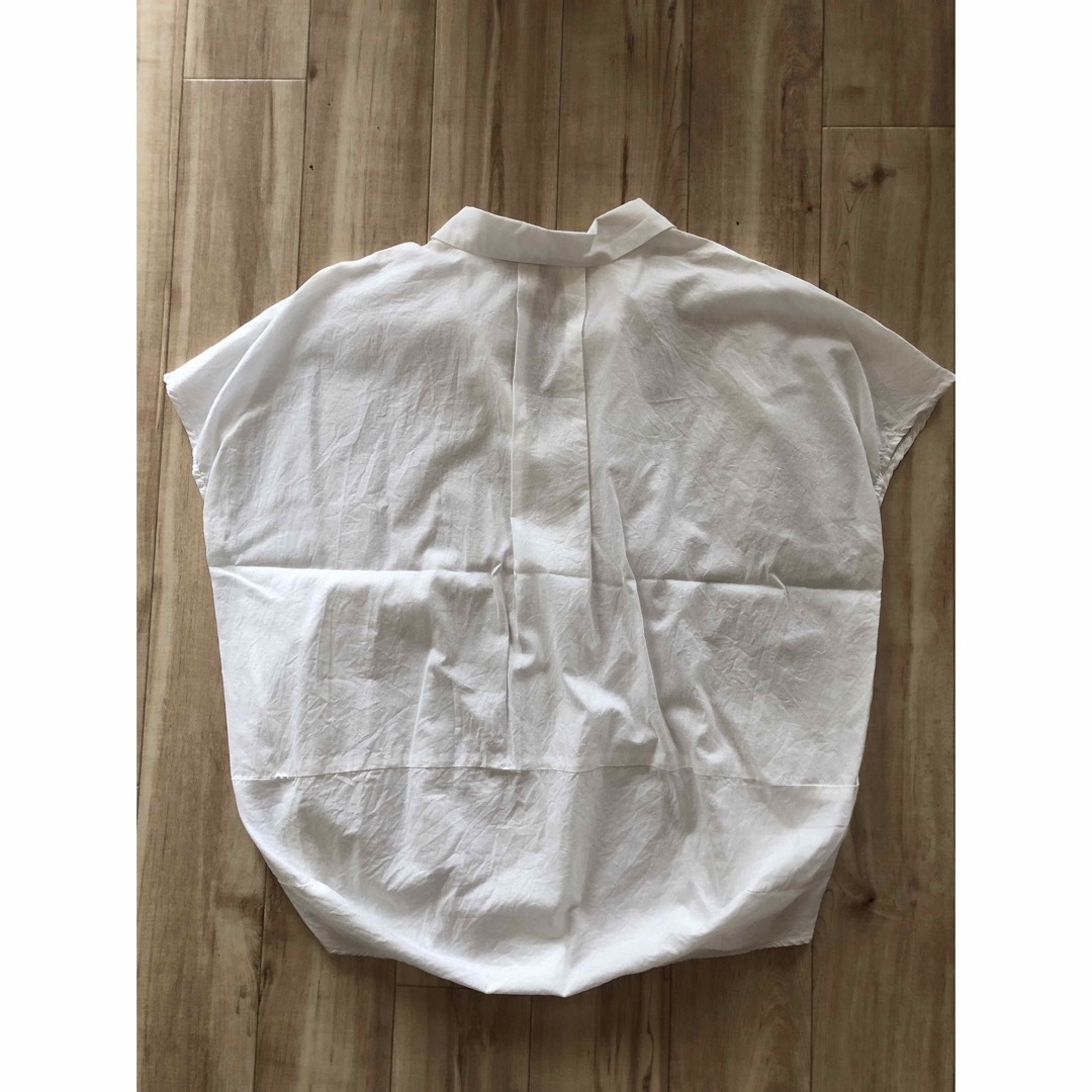 トップス　レディース　フリーサイズ　白 レディースのトップス(シャツ/ブラウス(半袖/袖なし))の商品写真