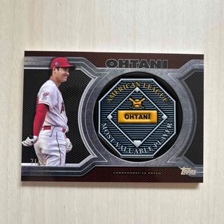 topps 2022 japan edition 大谷翔平 MVPパッチカードの通販 by Uy*'s topps 2022 japan edition 大谷翔平 MVPパッチカードの通販 by Uy*'s