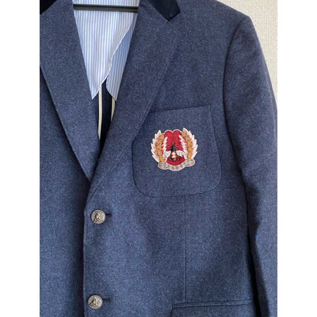 イタリア製 GUCCI Bee ワッペンブレザー ウルフボタン
