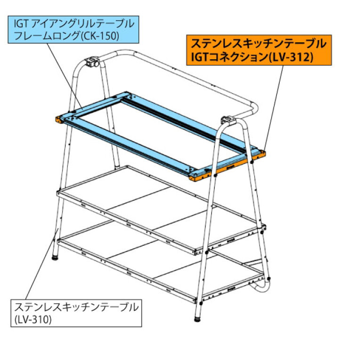 【新品】スノーピーク　ステンレスキッチンテーブル  3点セット